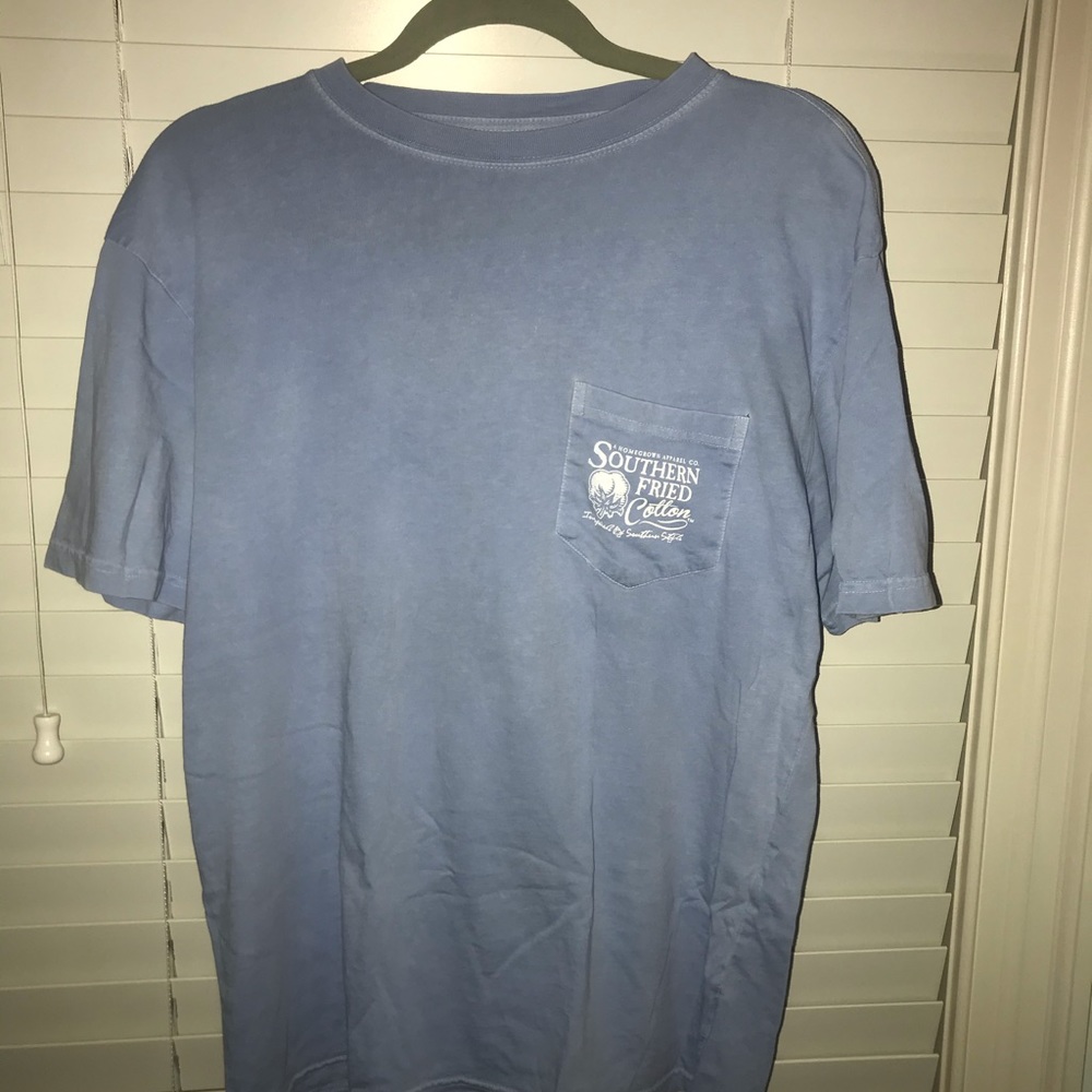 Southern Fried Cotton - light blue dog shirt